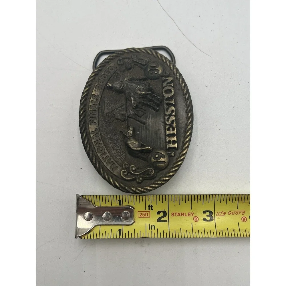 1980 Hesston NFR National Finals Rodeo Cowboys Western 6th Edition Belt Buckle
